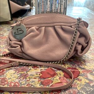 b. makowsky Mauve Leather Purse
